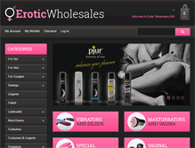 Tablet Screenshot of eroticwholesales.com